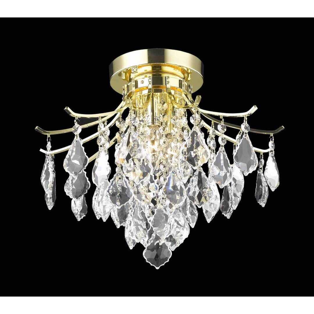 Toureg Flush Mount in Gold by Living District