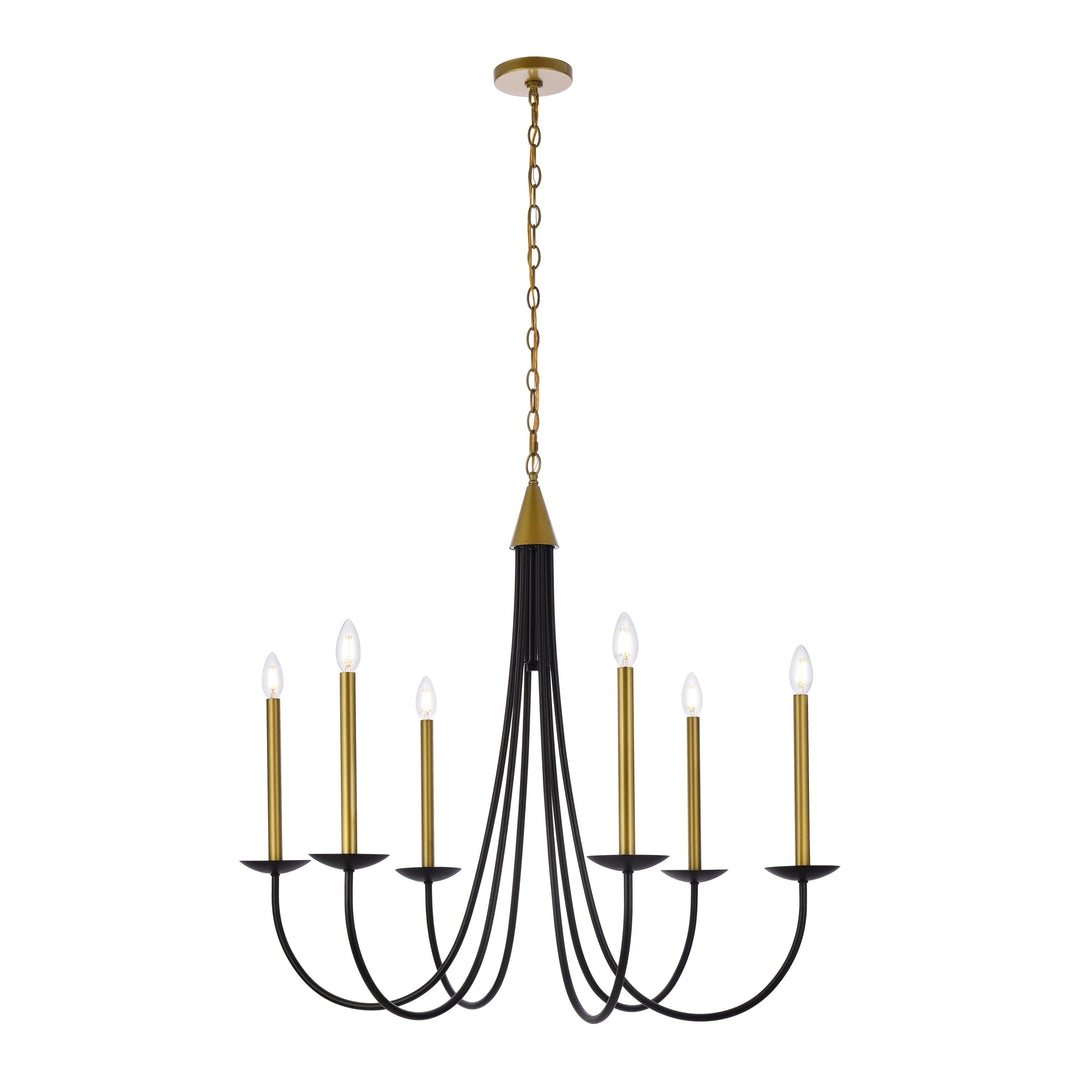 Cohen Pendant in Black & Brass by Living District