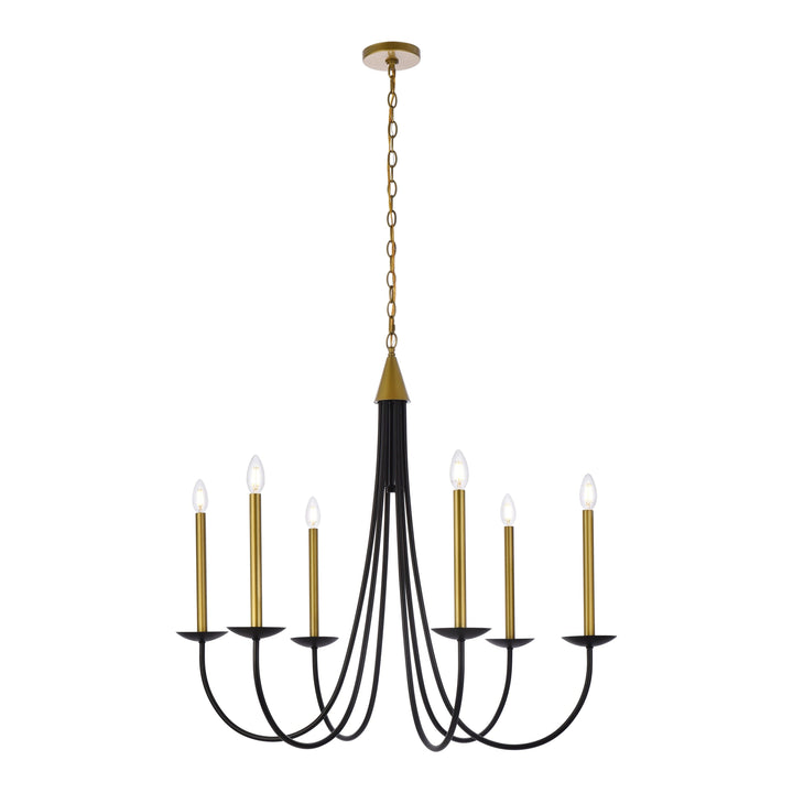 Cohen Pendant in Black & Brass by Living District