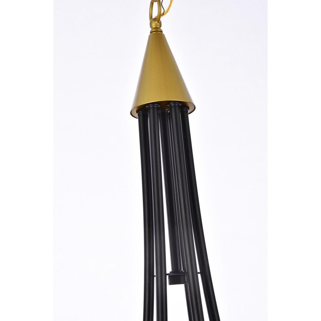 Cohen Pendant in Black & Brass by Living District