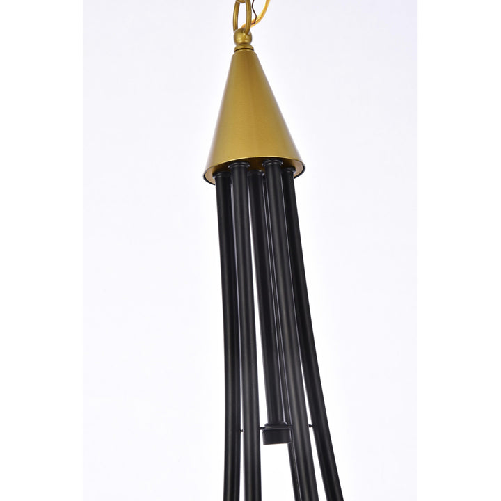 Cohen Pendant in Black & Brass by Living District