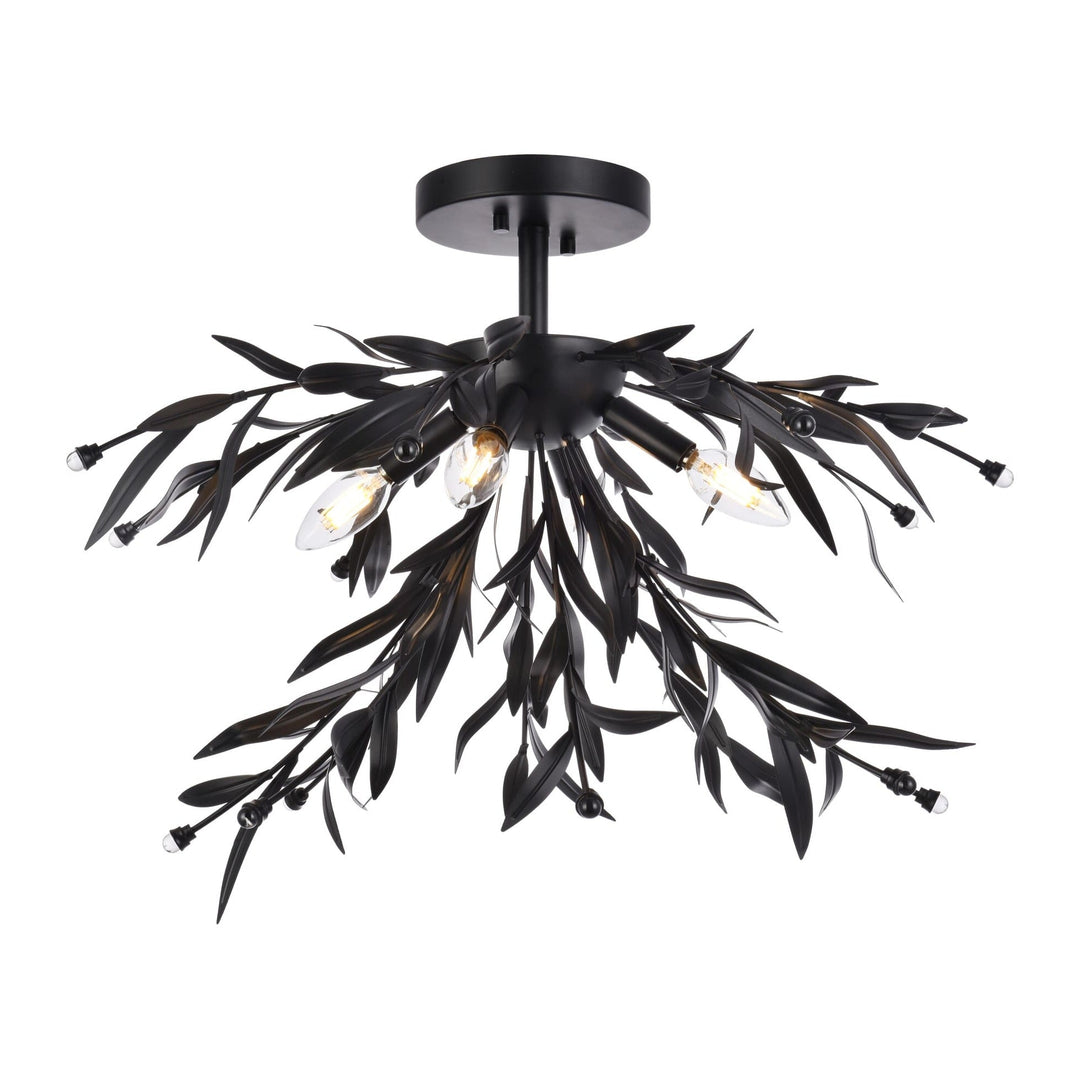 Priscilla Flush Mount in Black by Living District