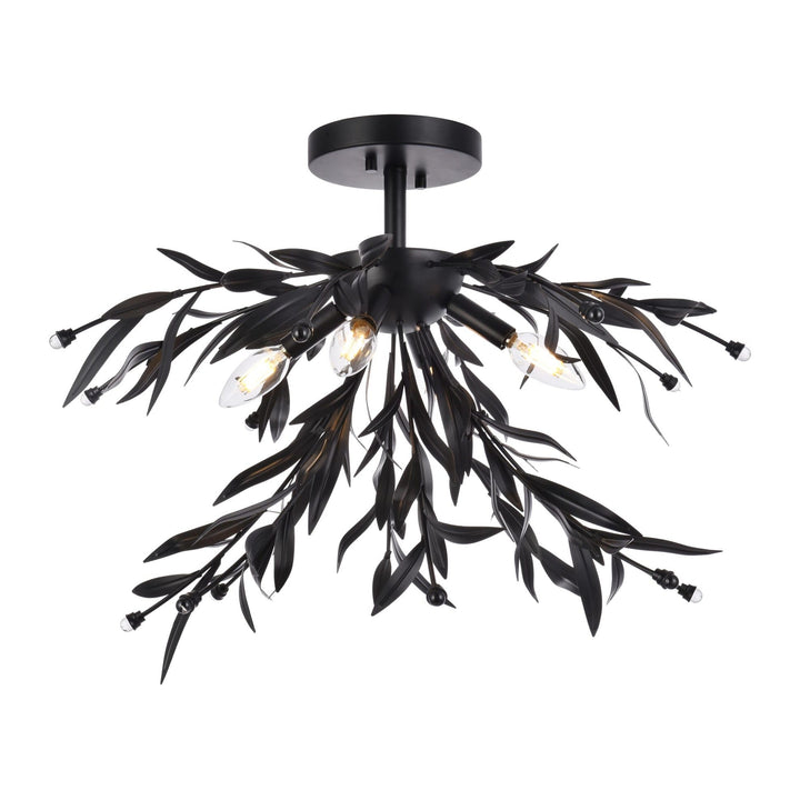 Priscilla Flush Mount in Black by Living District