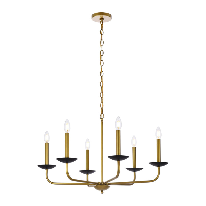Cohen Pendant in Black & Brass by Living District