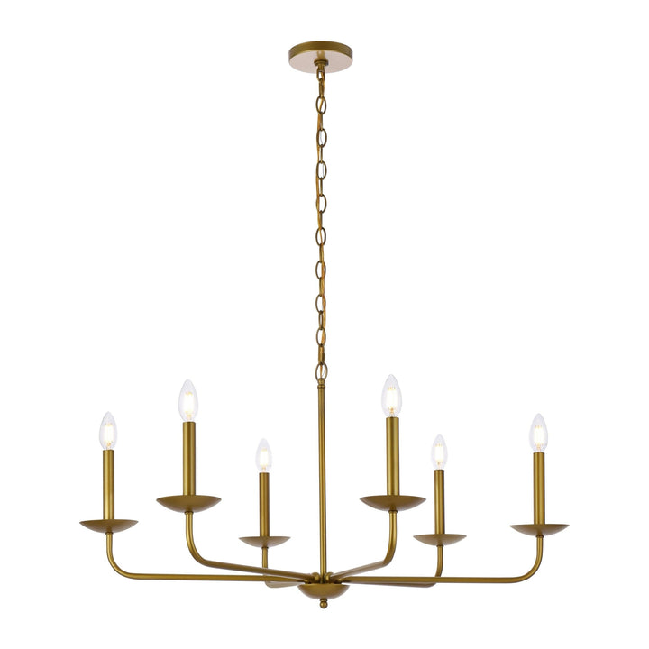 Cohen Pendant in Brass by Living District
