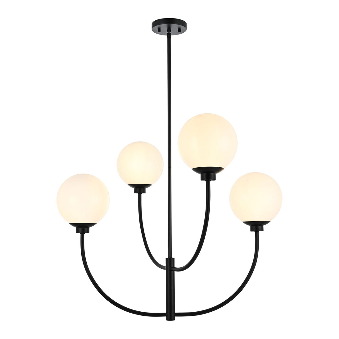 Nyomi Chandelier in Black by Living District