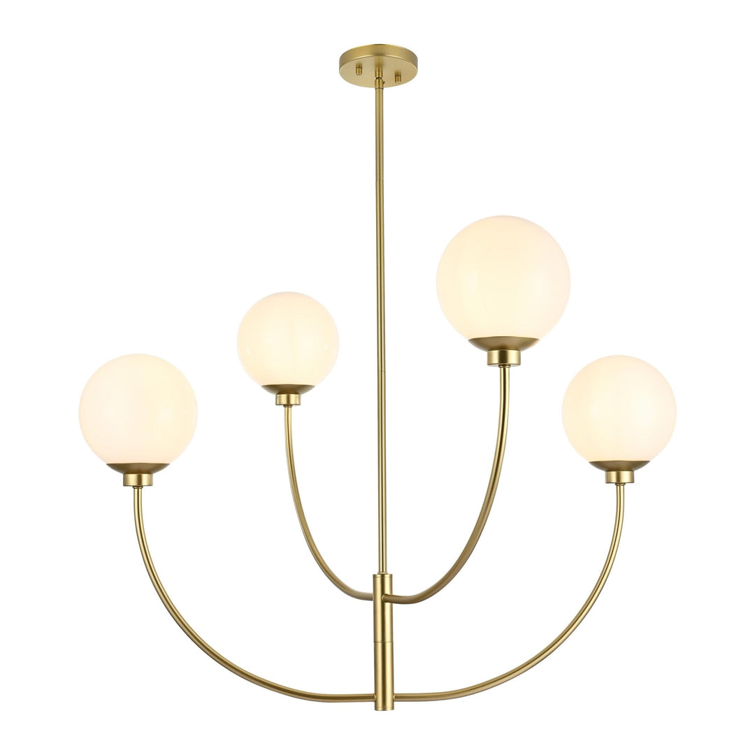 Nyomi Chandelier in Brass by Living District