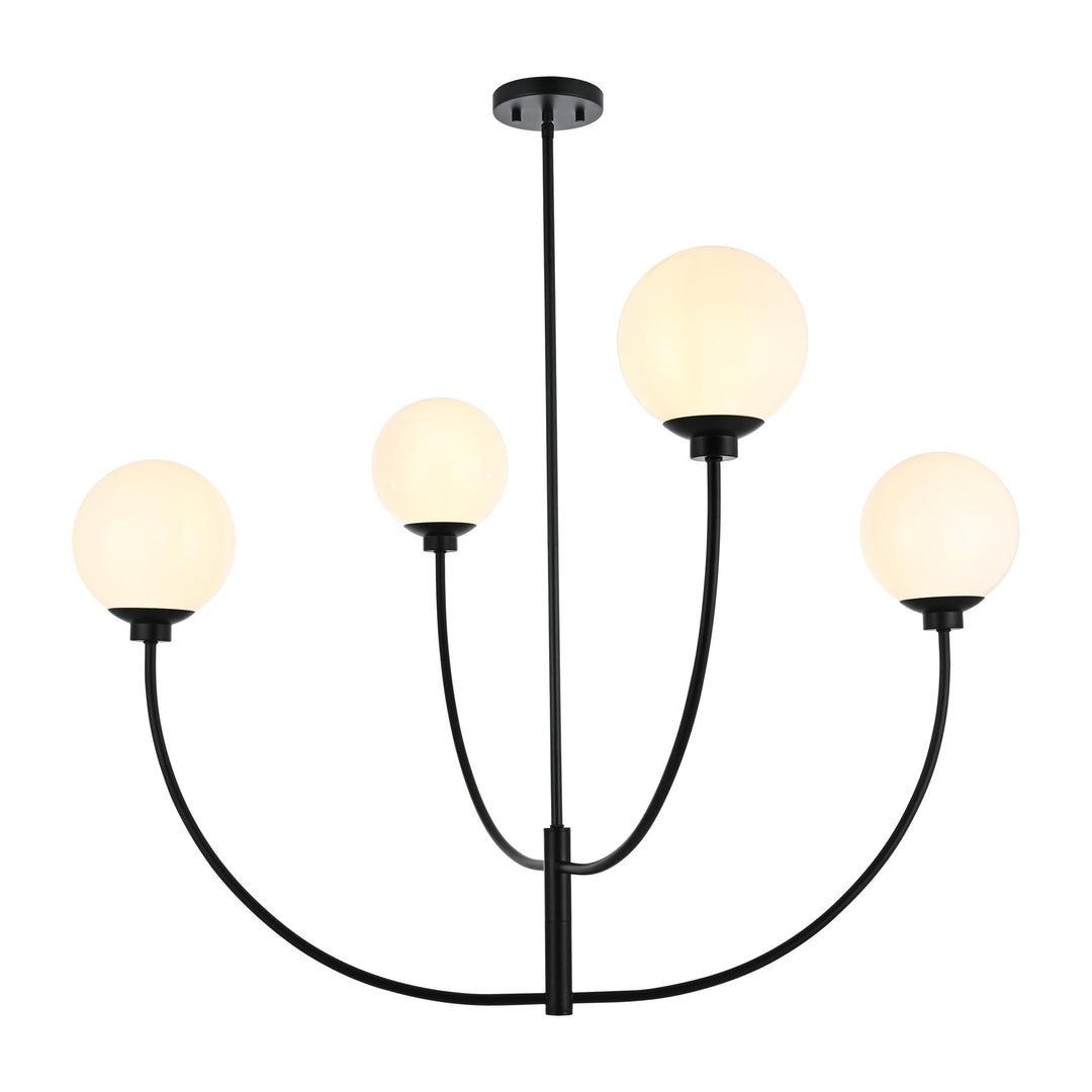 Nyomi Chandelier in Black by Living District