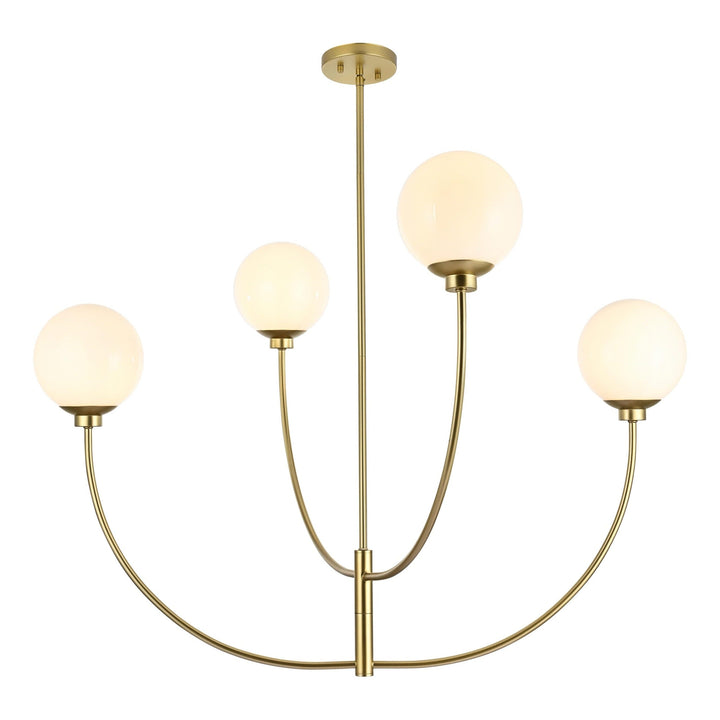 Nyomi Chandelier in Brass by Living District
