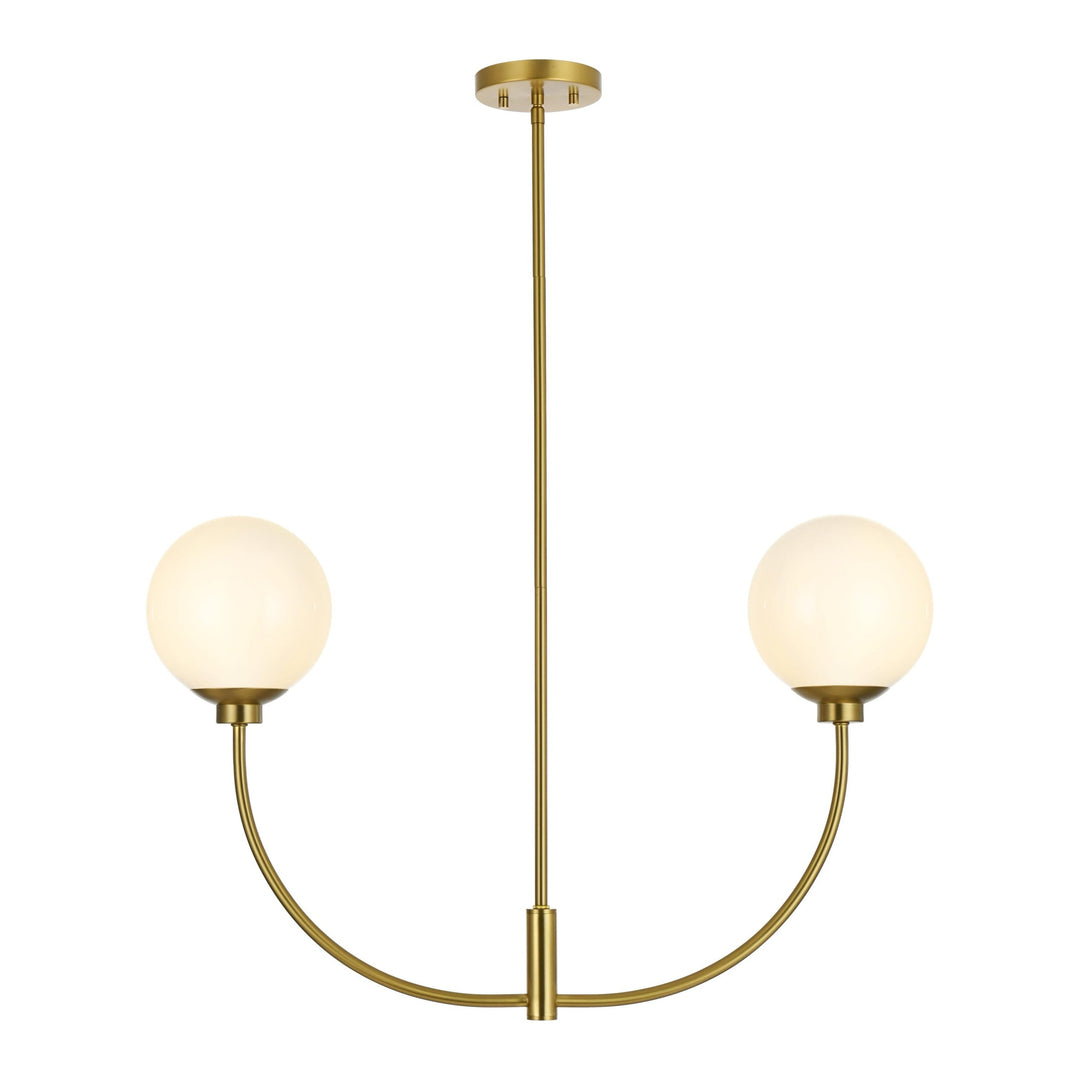 Nyomi Chandelier in Satin Gold by Living District