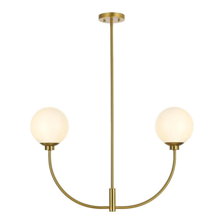 Nyomi Chandelier in Satin Gold by Living District
