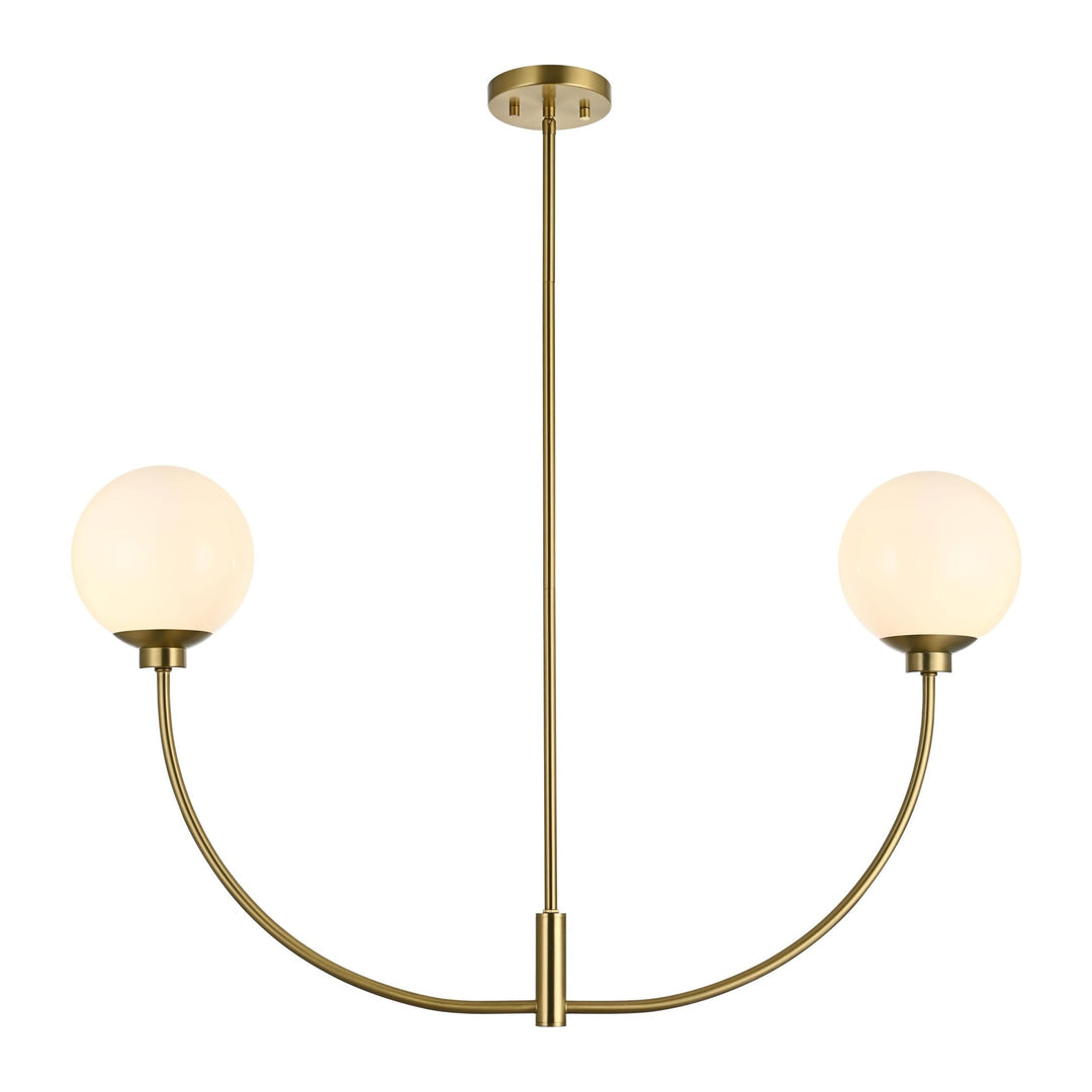 Nyomi Chandelier in Satin Gold by Living District