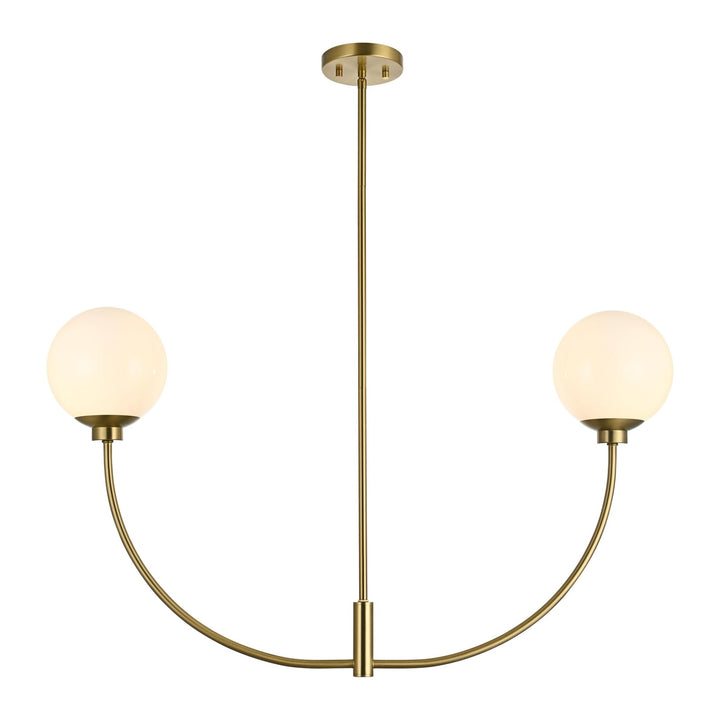 Nyomi Chandelier in Satin Gold by Living District