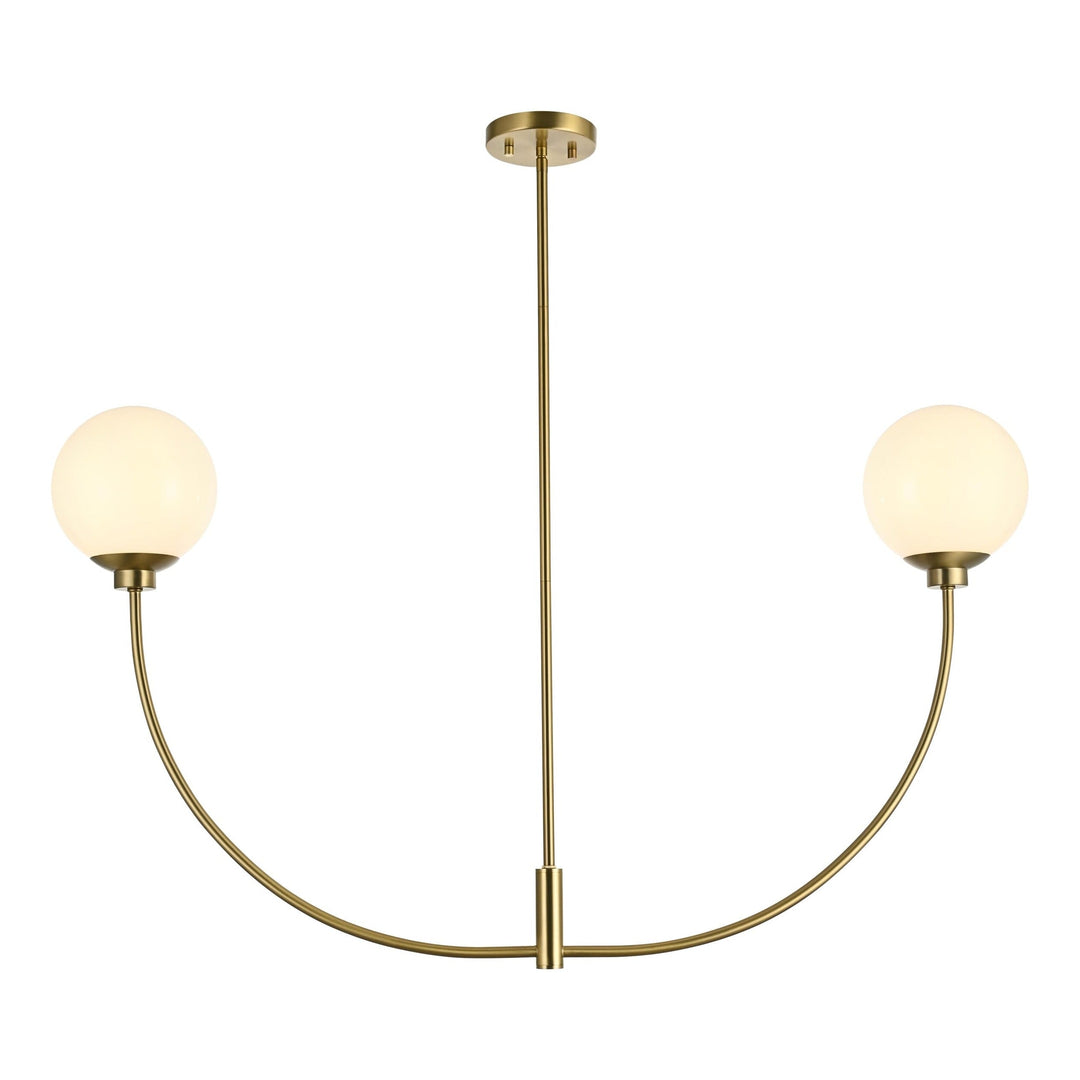 Nyomi Chandelier in Satin Gold by Living District