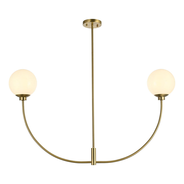 Nyomi Chandelier in Satin Gold by Living District