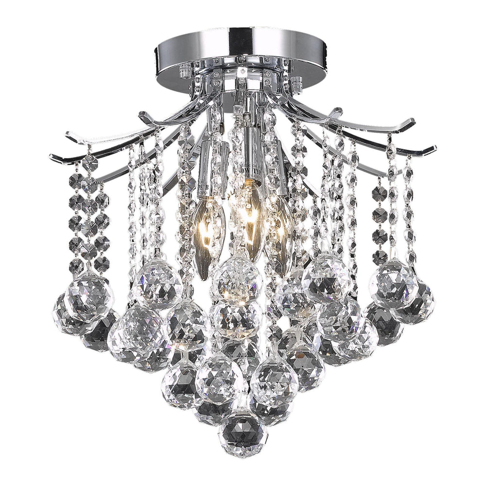 Toureg Flush Mount in Chrome by Living District