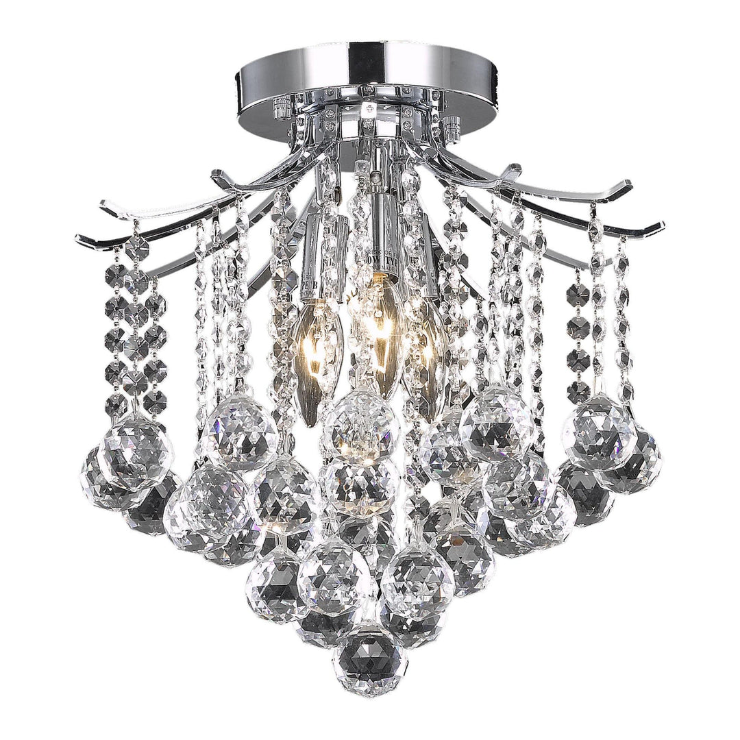Toureg Flush Mount in Chrome by Living District