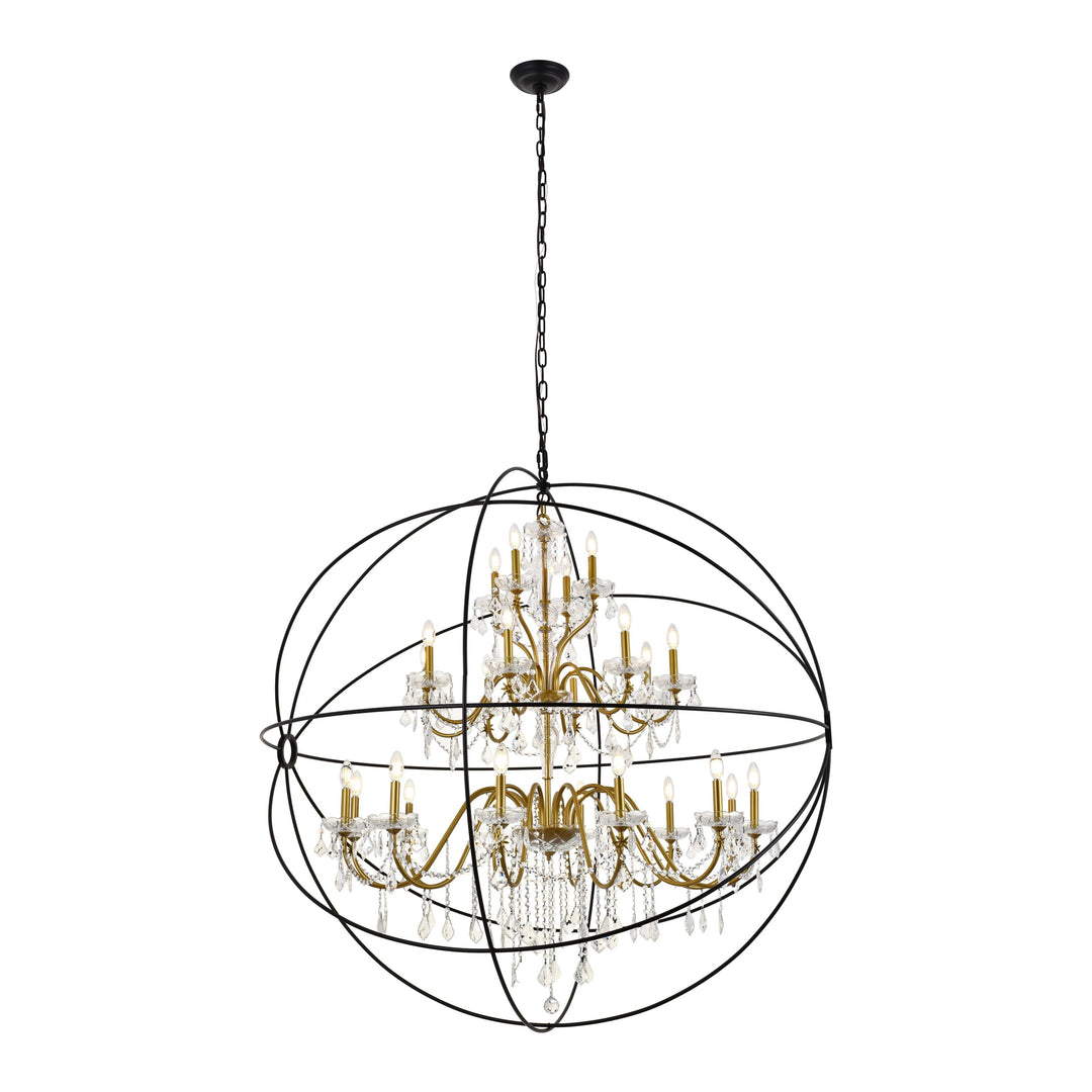 Cordelia Pendant in Black & Gold by Living District