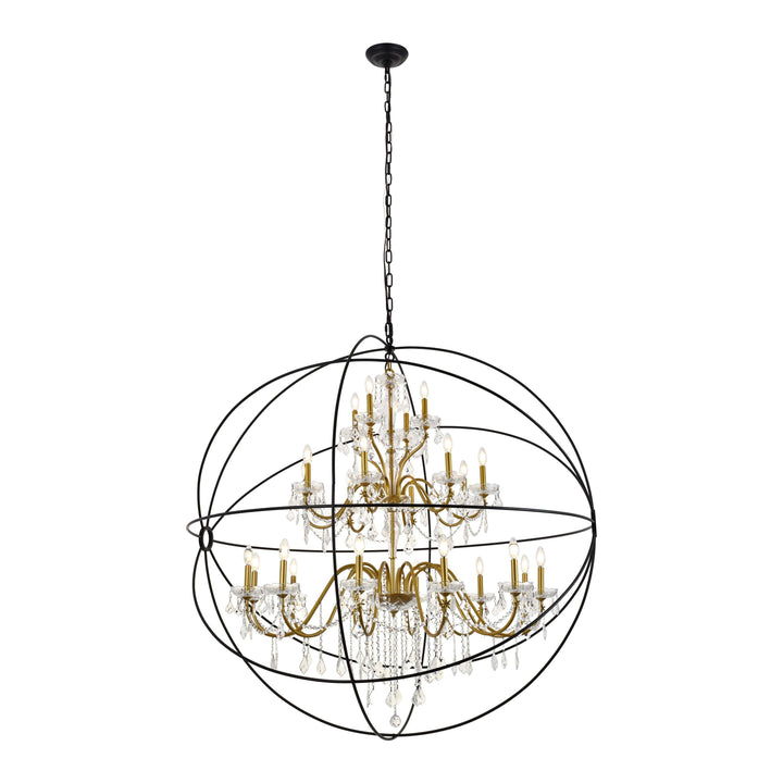 Cordelia Pendant in Black & Gold by Living District