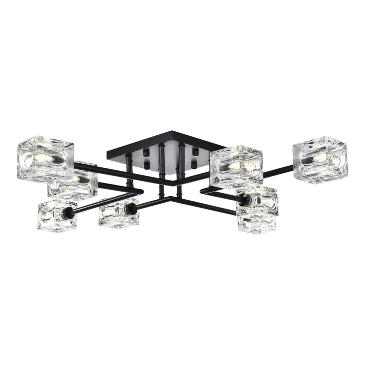 Lyra Flush Mount in Black by Living District