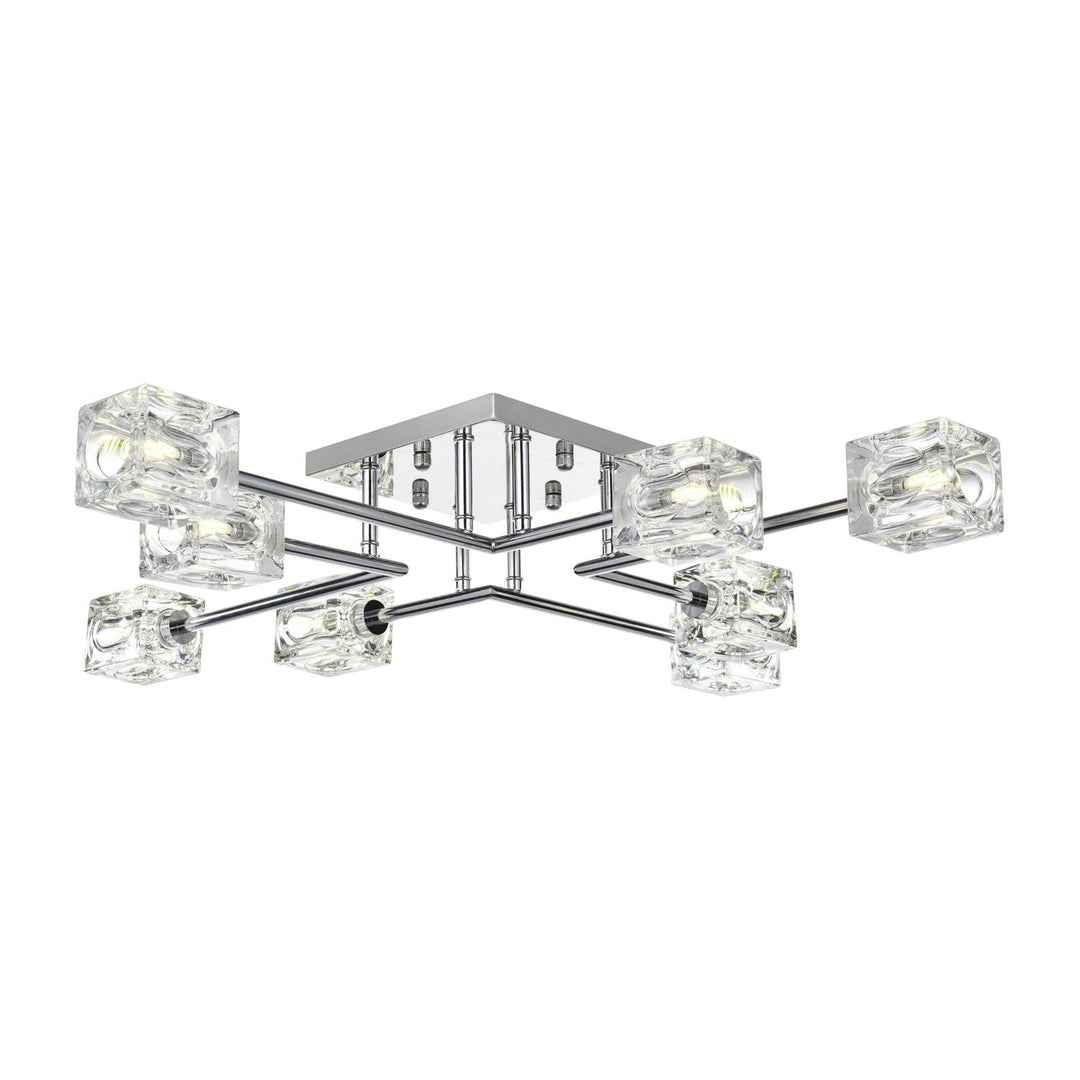 Lyra Flush Mount in Chrome by Living District