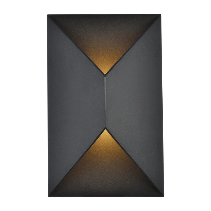 Raine Outdoor Wall Light in Black by Living District