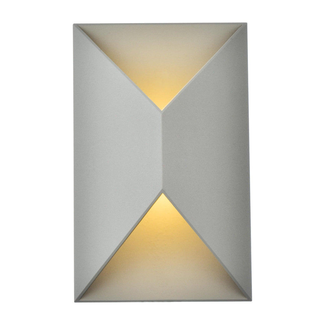 Raine Outdoor Wall Light in Silver by Living District