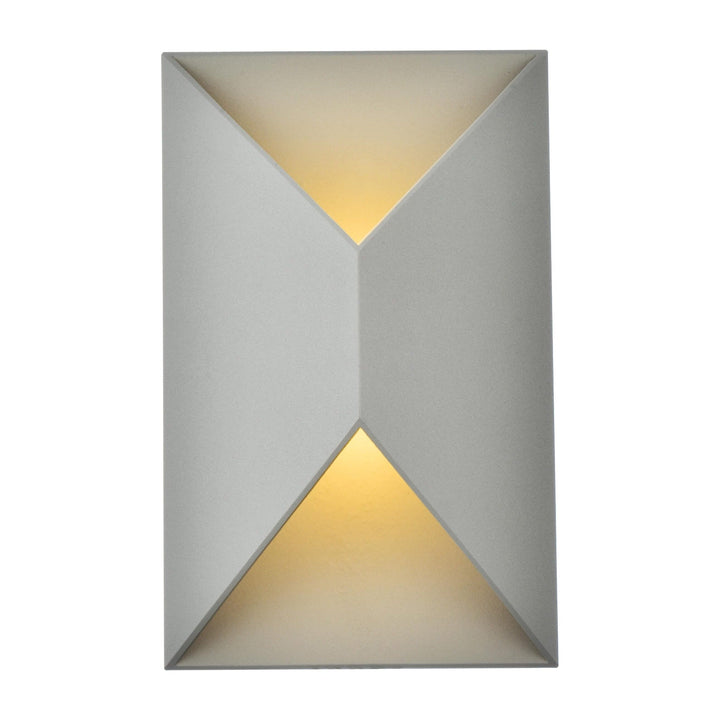 Raine Outdoor Wall Light in Silver by Living District