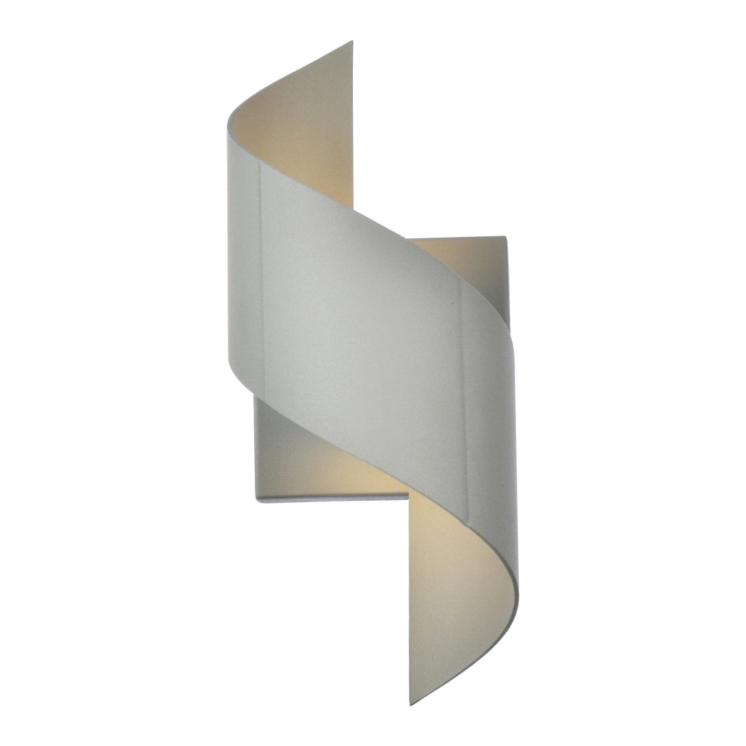 Raine Outdoor Wall Light in Silver by Living District