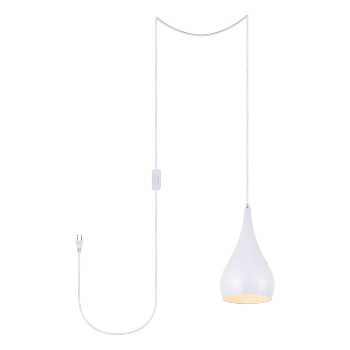 Nora Pendant in White by Living District