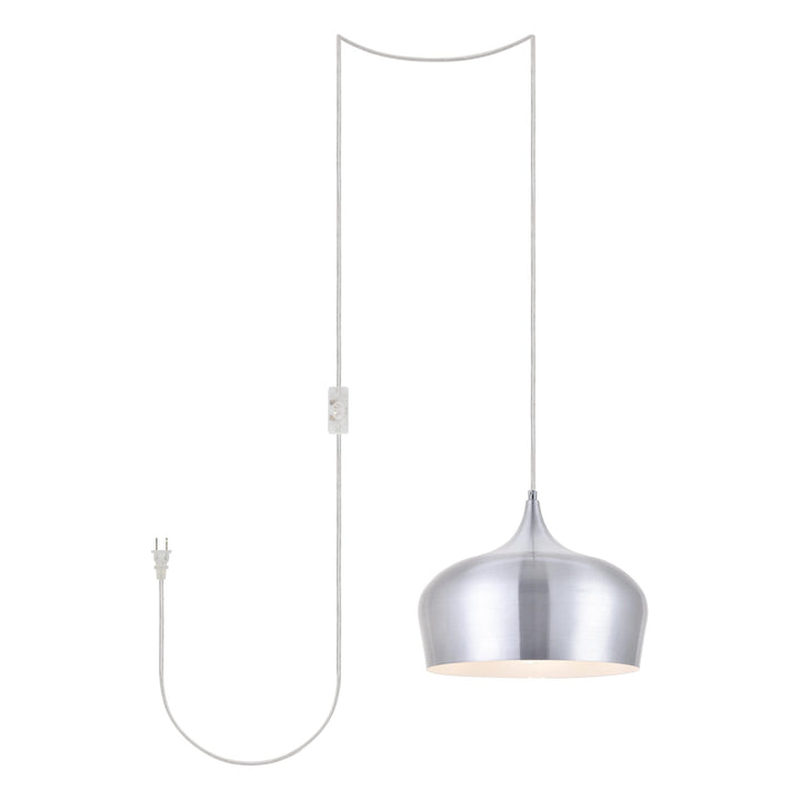 Nora Pendant (LDPG2003) in Burnished Nickel by Living District