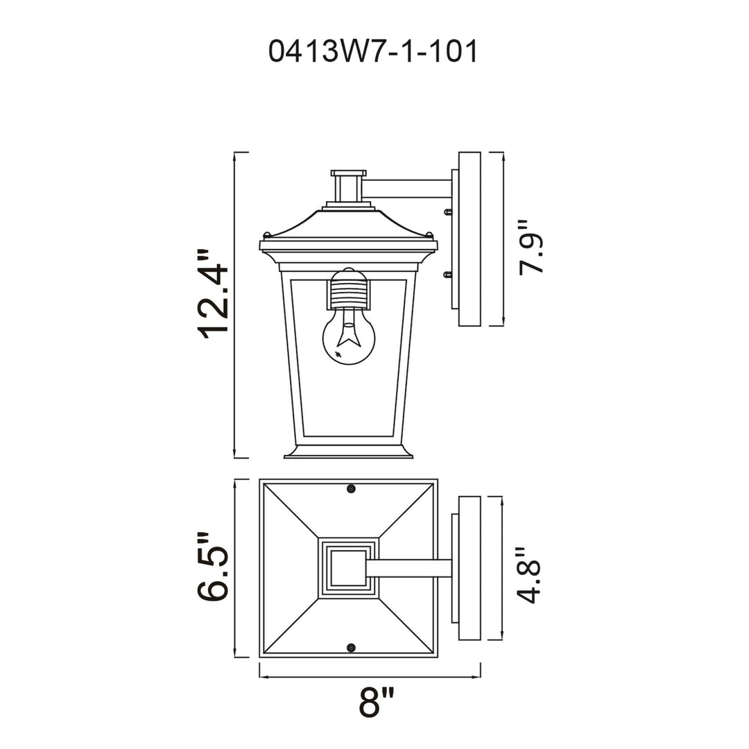 Leawood - 1 Light Outdoor Lantern Head