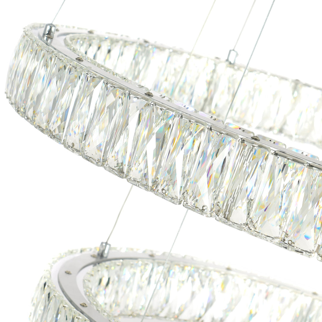 Madeline - LED Chandelier with Crystals by CWI Lighting - view 7