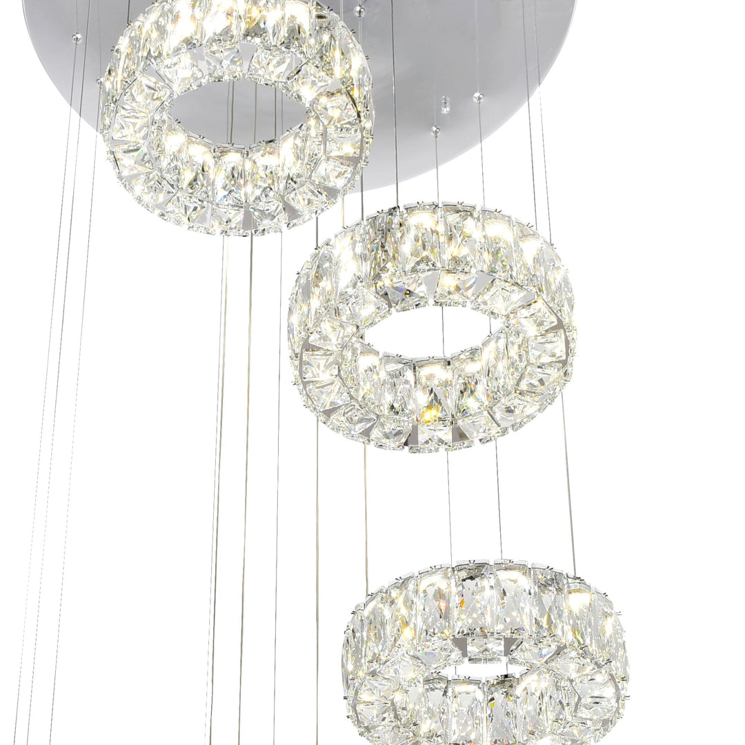 Madeline - LED Chandelier with Crystals by CWI Lighting - view 13