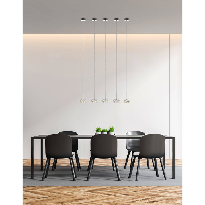 Milan - LED Pendant with Crystals