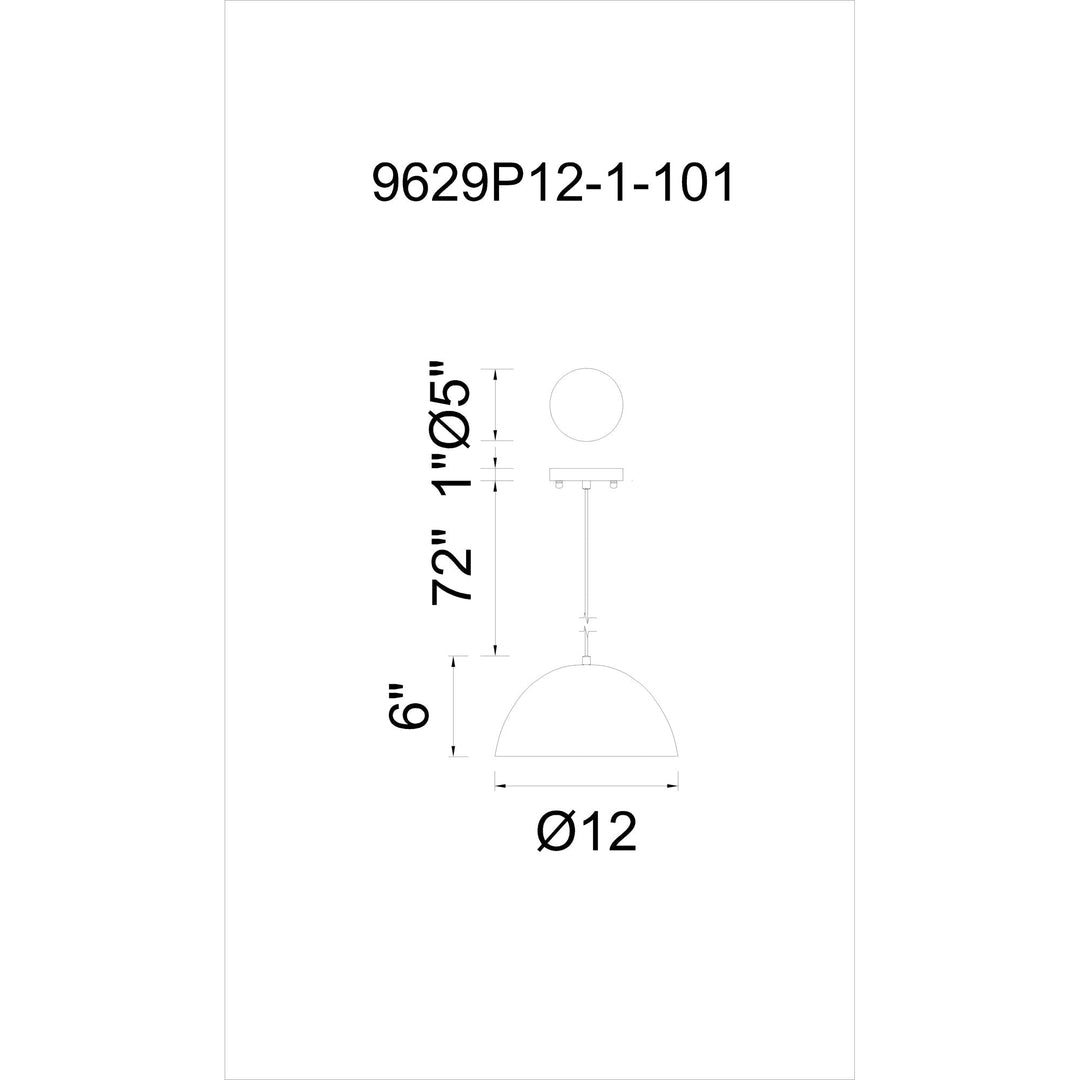 Modest - 1 Light Pendant
