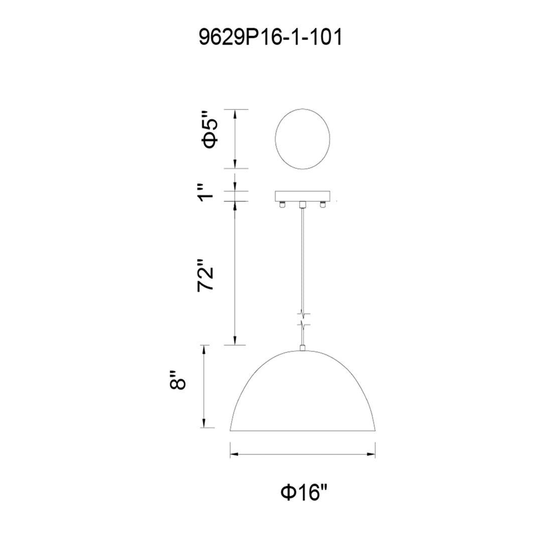 Modest - 1 Light Pendant