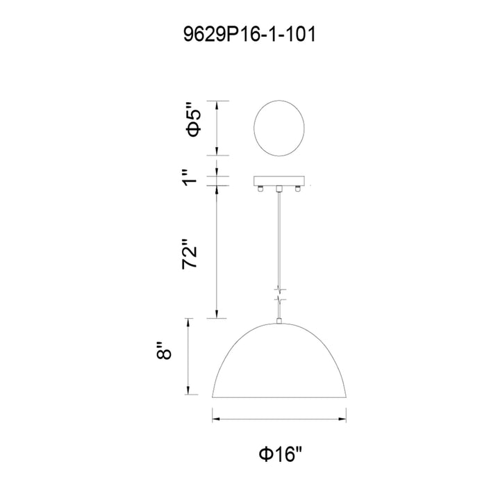 Modest - 1 Light Pendant