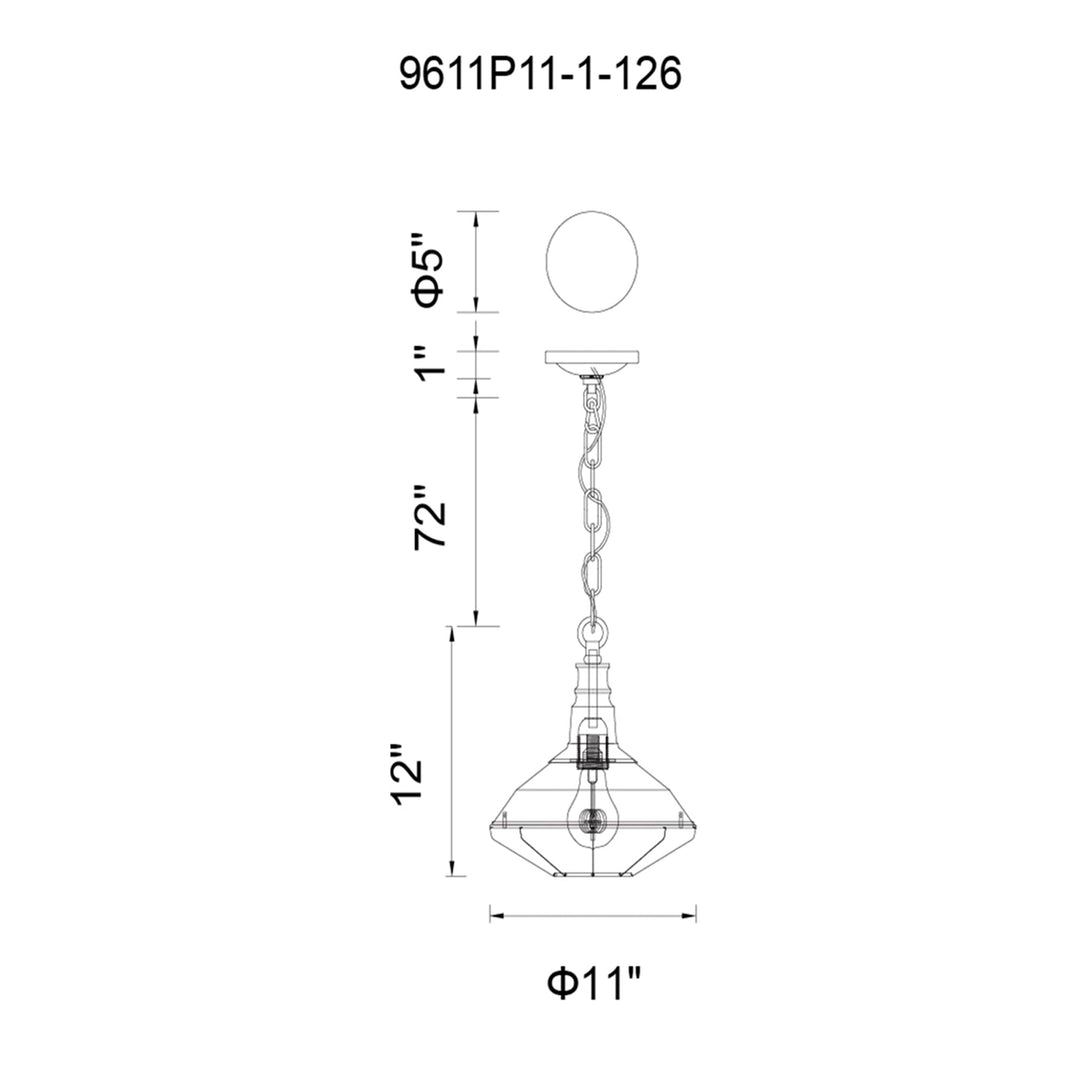 Morgan - 1 Light Pendant
