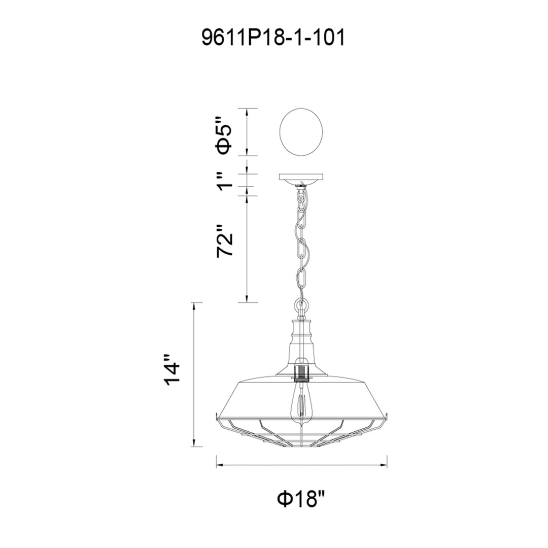 Morgan - 1 Light Pendant