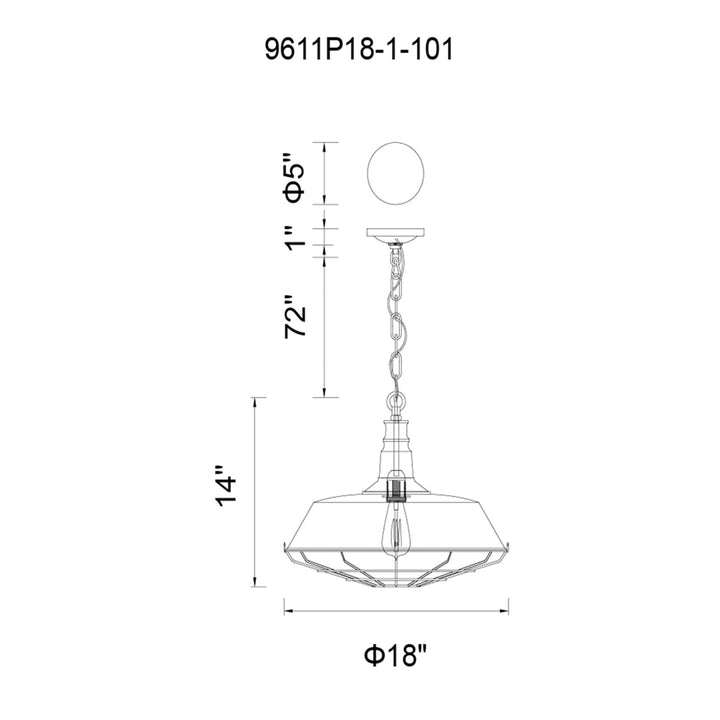 Morgan - 1 Light Pendant