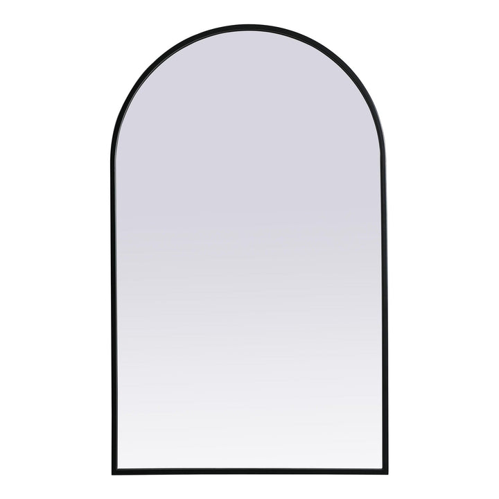 Metal Frame Arch Mirror II in Black by Elegant