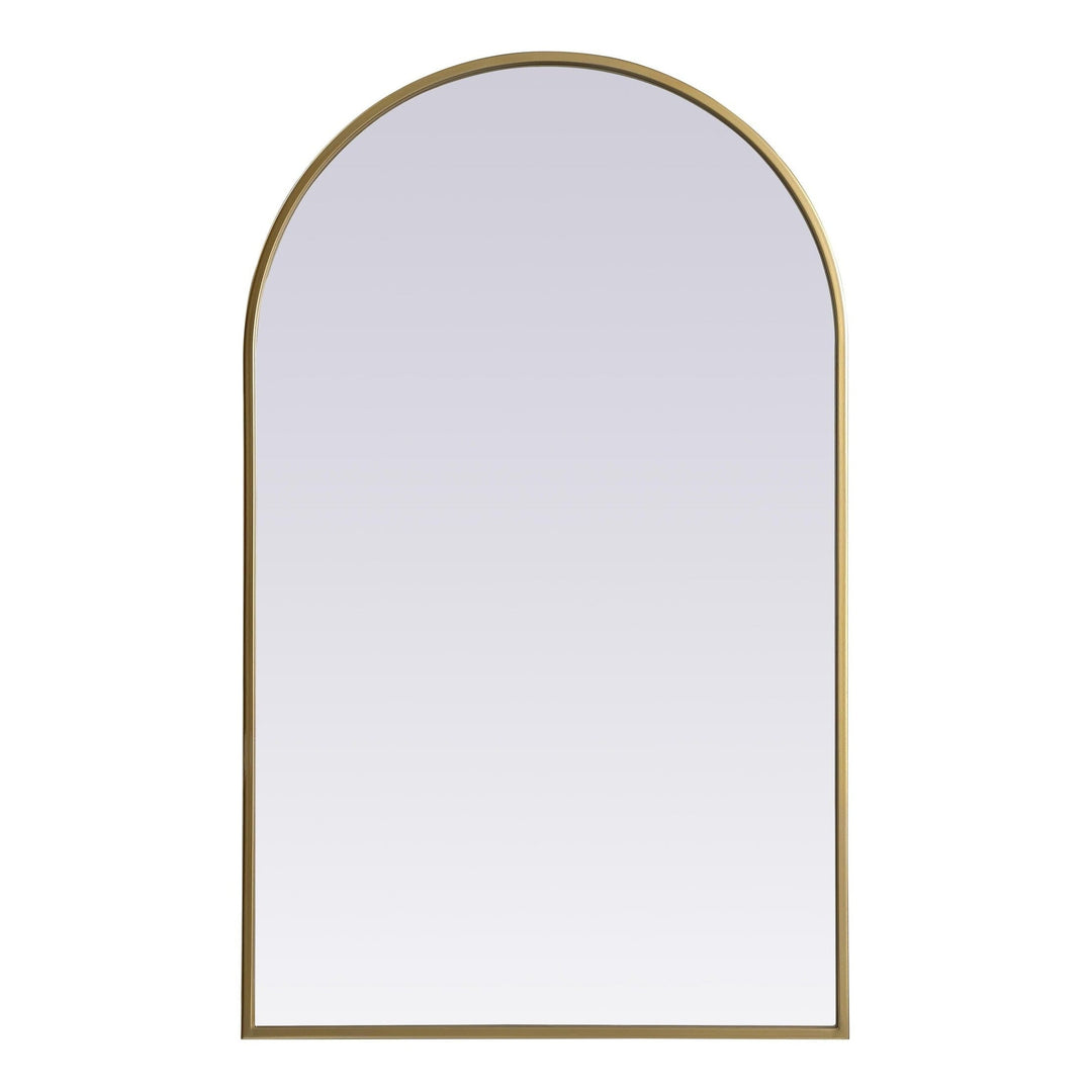 Metal Frame Arch Mirror II in Brass by Elegant