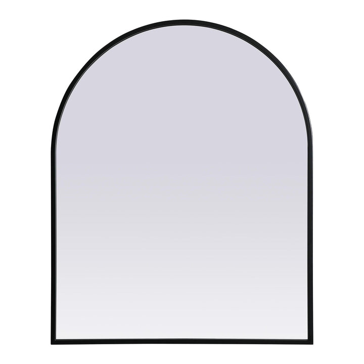 Metal Frame Arch Mirror II in Black by Elegant