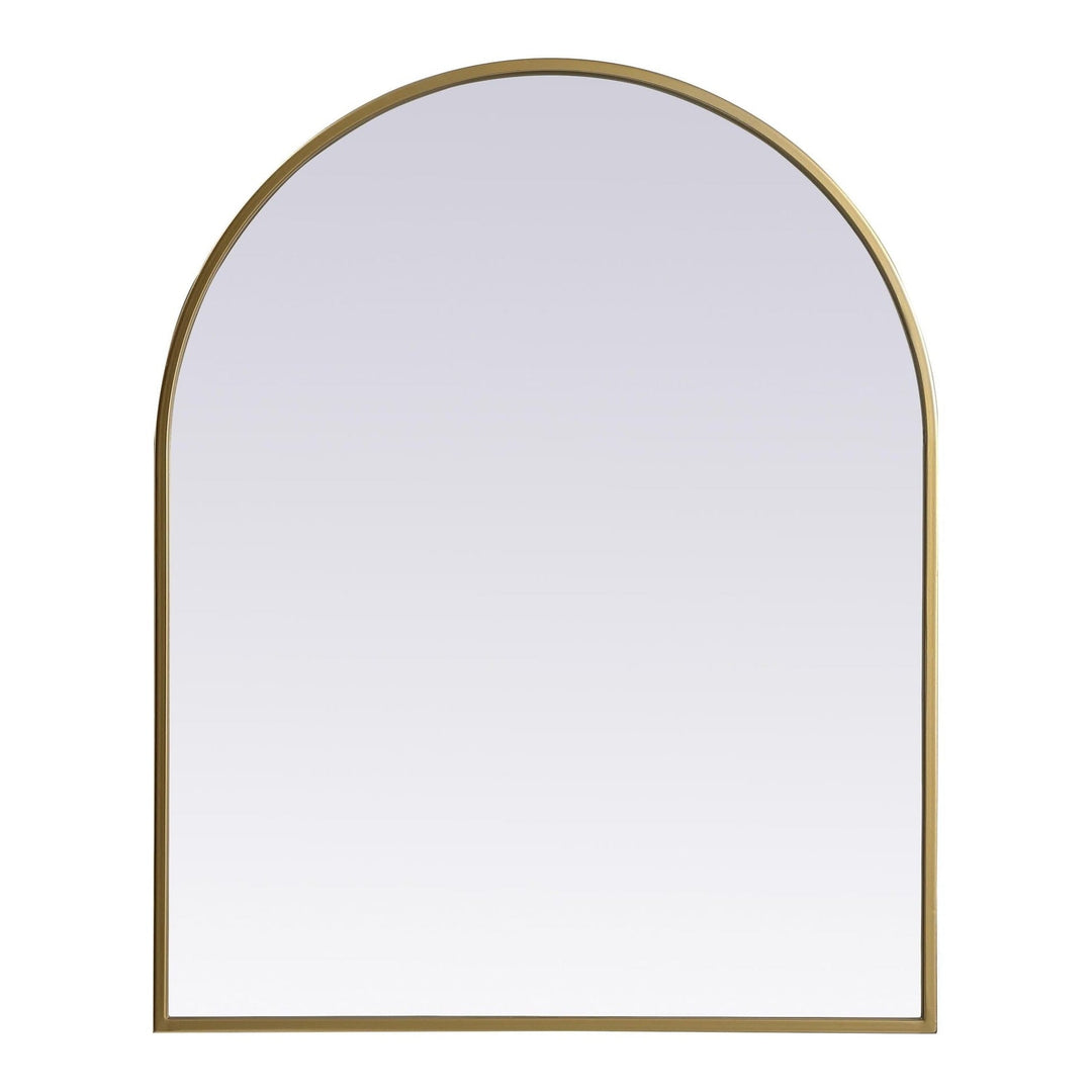 Metal Frame Arch Mirror II in Brass by Elegant