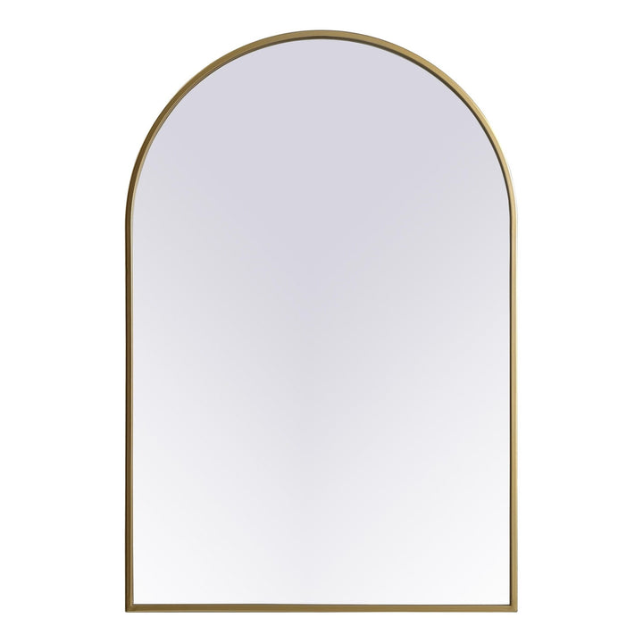 Metal Frame Arch Mirror II in Brass by Elegant