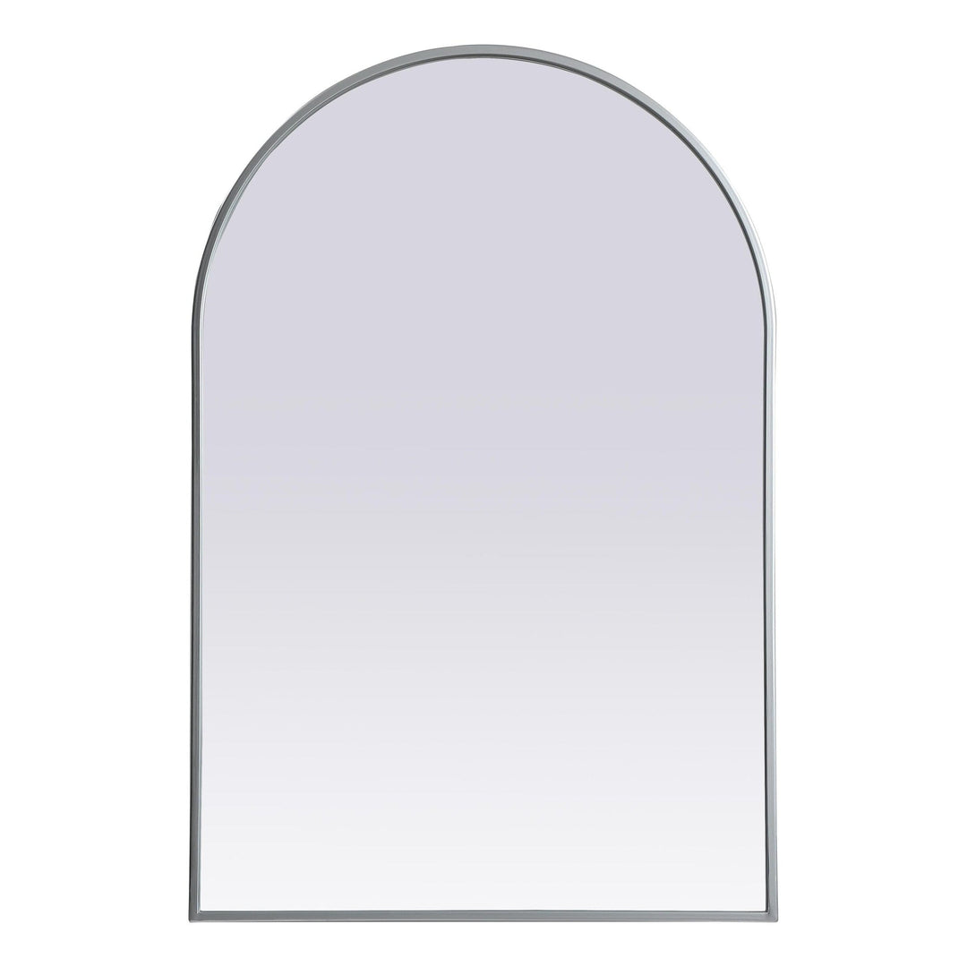 Metal Frame Arch Mirror II in Silver by Elegant