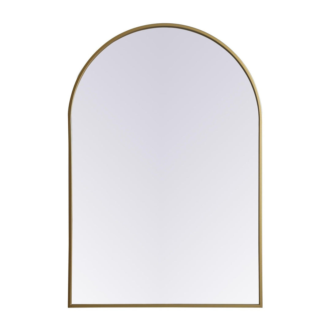 Metal Frame Arch Mirror II in Brass by Elegant
