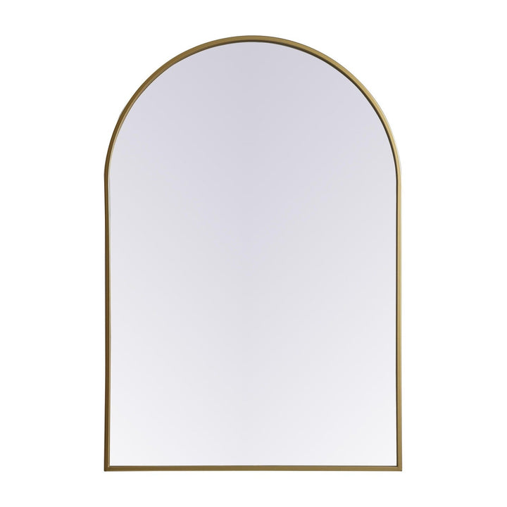 Metal Frame Arch Mirror II in Brass by Elegant