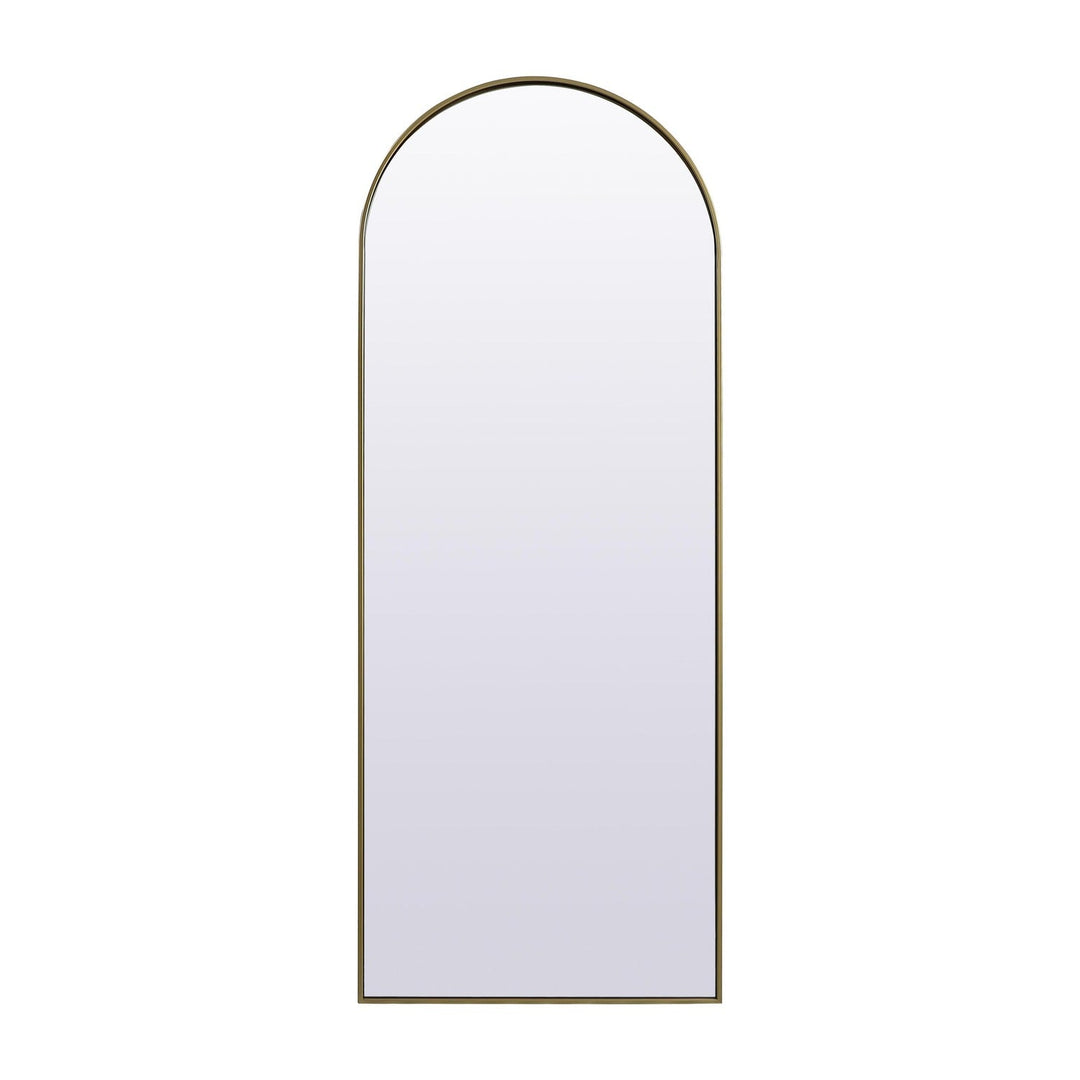 Metal Frame Arch Mirror II in Brass by Elegant